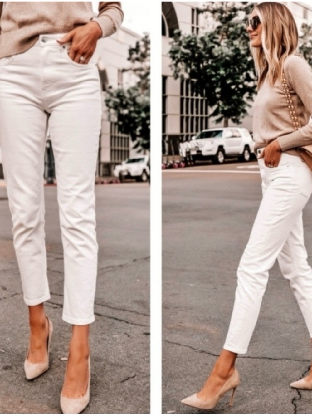 Everlane The Cheeky Jean Cropped Leg White Size 25 EUC